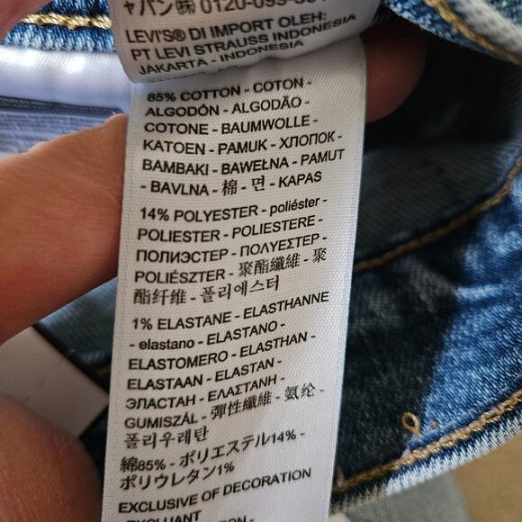 Levi's Women's Medium Wash Summer Love Wedgie Straight Jeans 25x28 - Picture 5 of 9